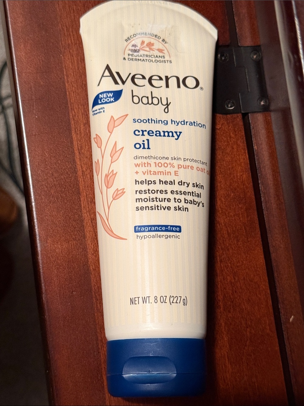 NEW Aveeno Baby Soothing Hydration Creamy Oil Dimethicone Skin Protection 8.0oz